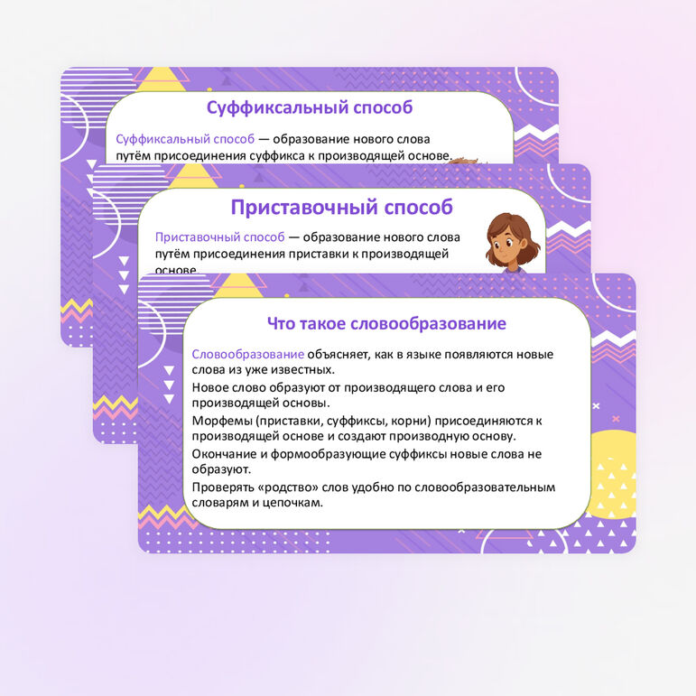 Презентация "Основные способы образования слов в русском языке" по русскому языку, 6 класс — изображение 2