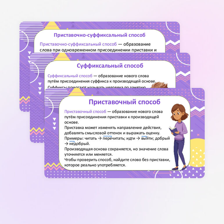 Презентация "Основные способы образования слов в русском языке" по русскому языку, 6 класс — изображение 3