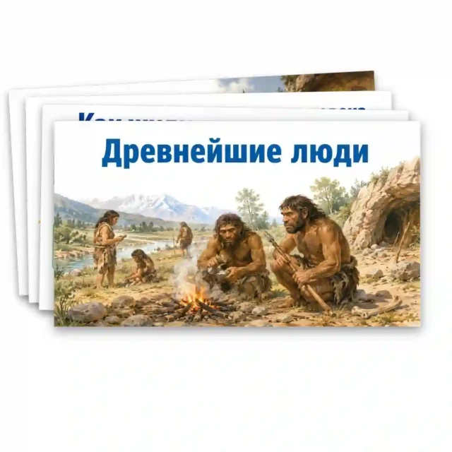 Презентация "Древнейшие люди", 5 класс, урок 2.