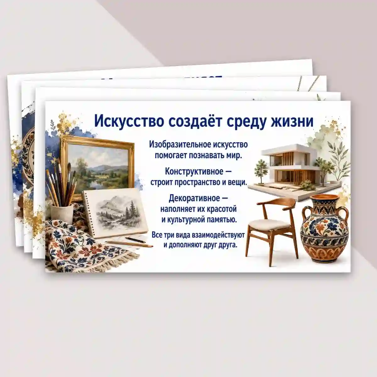 Презентация "Изобразительные конструктивные и декоративные виды пространственных искусств и их значение в жизни людей" — изображение 15
