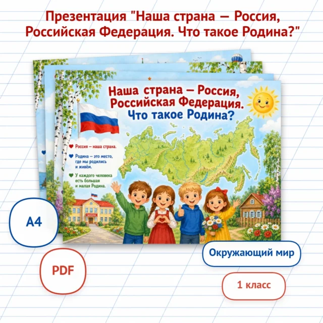 Наша страна — Россия, Российская Федерация. Что такое Родина?