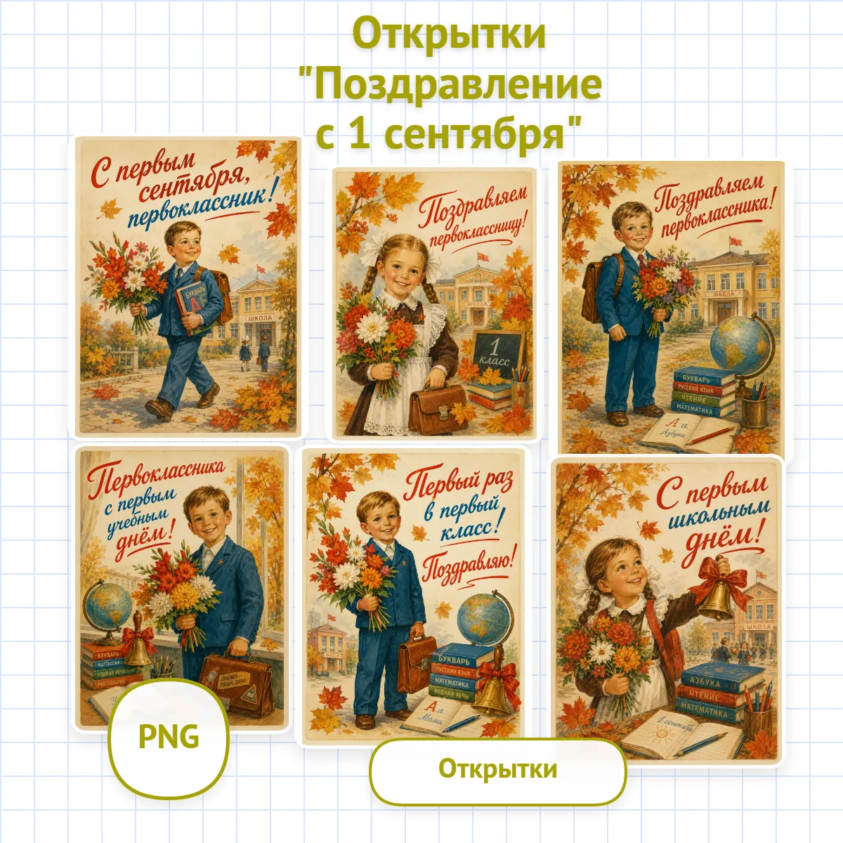 Открытки Поздравление с 1 сентября