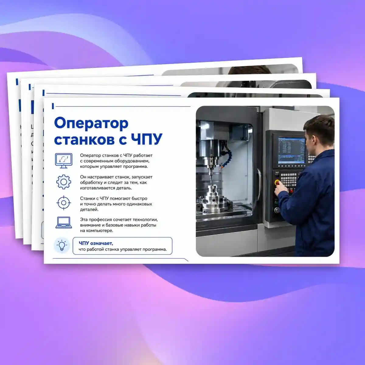 Презентация "Профессии, связанные с производством и обработкой металлов: фрезеровщик, слесарь, токарь и другие" — изображение 6