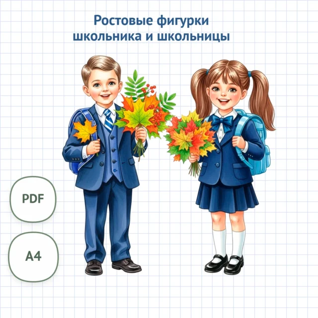 ростовые фигурки школьника и школьницы-optimized
