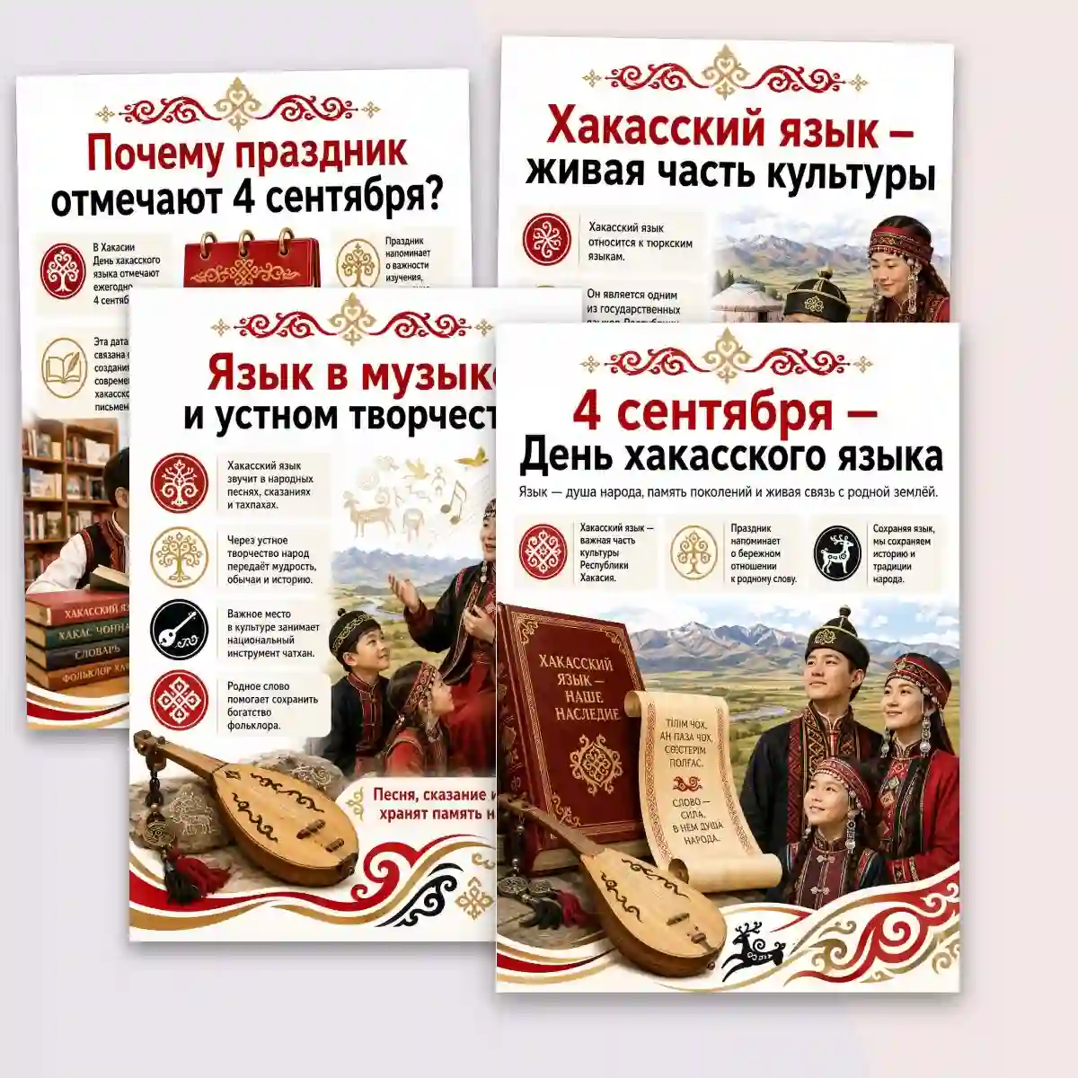 Плакаты к папке-передвижке "4 сентября - день хакасского языка" — изображение 4