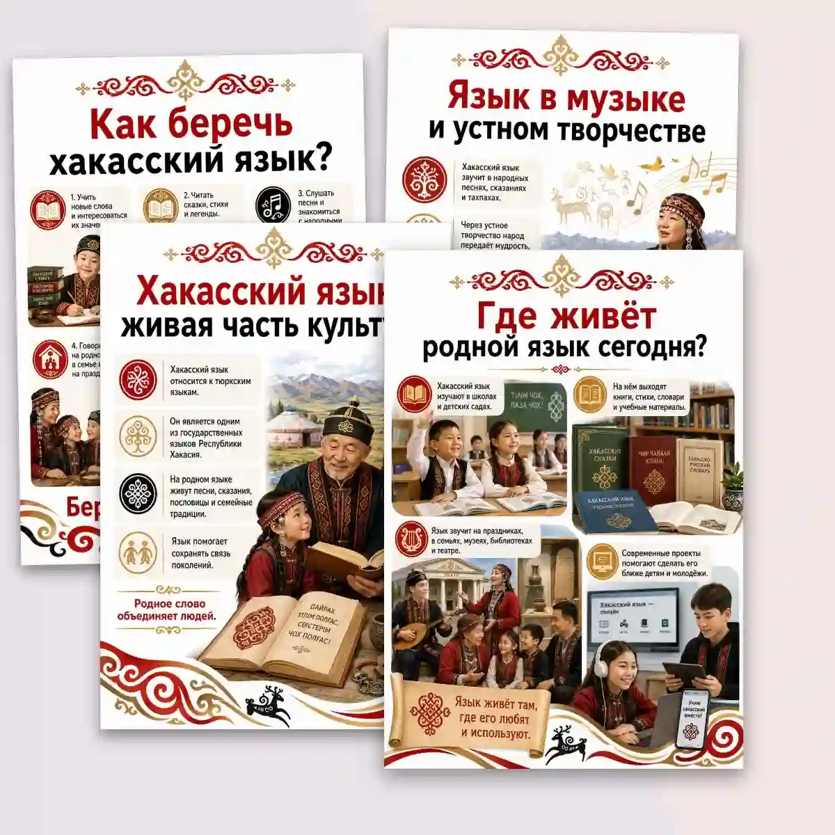 Плакаты к папке-передвижке "4 сентября - день хакасского языка" — изображение 6