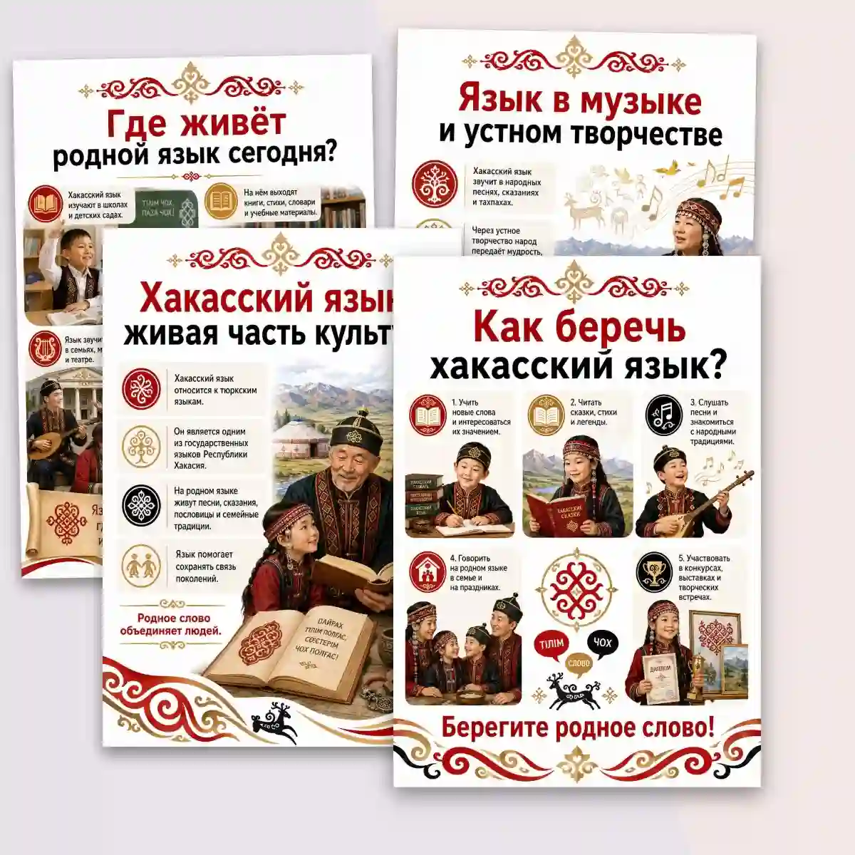 Плакаты к папке-передвижке "4 сентября - день хакасского языка" — изображение 5