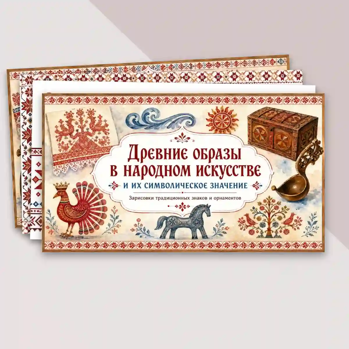 Презентация "Древние образы в народном искусстве и их символическое значение. Зарисовки традиционных знаков и орнаментов" — изображение 2