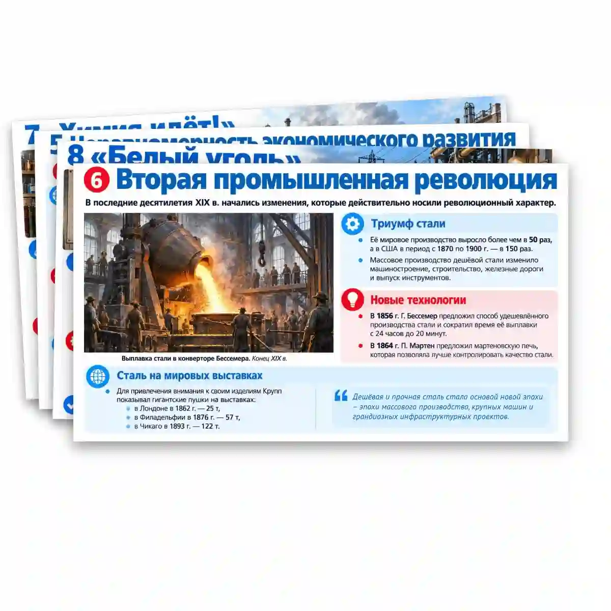 Презентация: «Экономика делает решающий рывок», 9 класс. Мединский, Чубарьян. — изображение 6