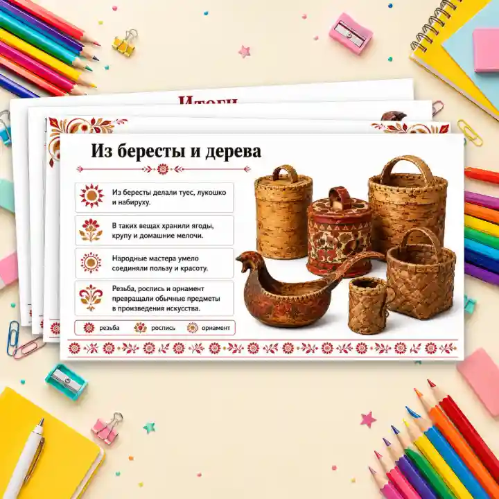 Презентация "Конструкция и декор предметов народного быта и труда", 5 класс, ИЗО — изображение 11