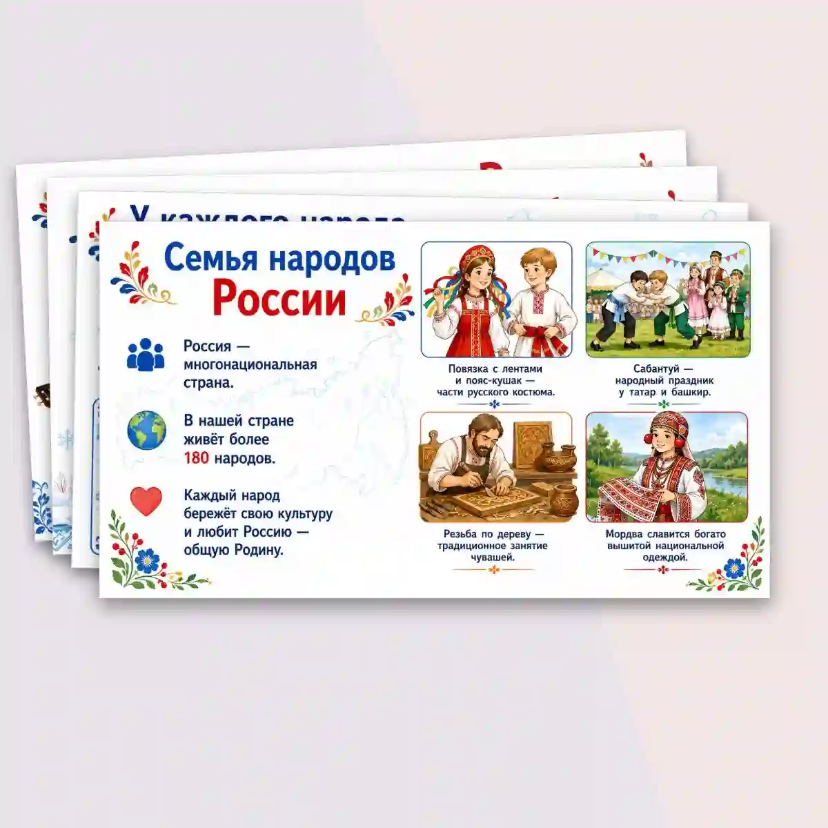 Презентация "Народы России. Родная страна." — изображение 4