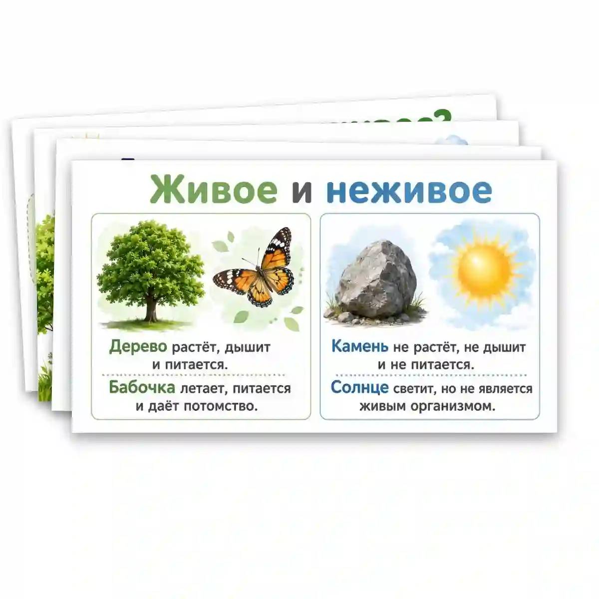 Презентация "Объекты живой природы. Сравнение объектов неживой и живой природы: выделение различий." — изображение 3