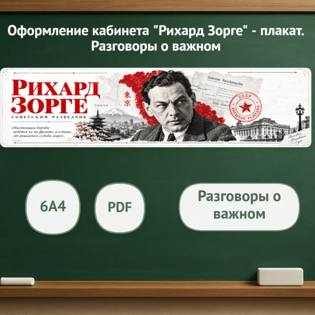 Оформление класса "Рихард Зорге" - плакат-растяжка