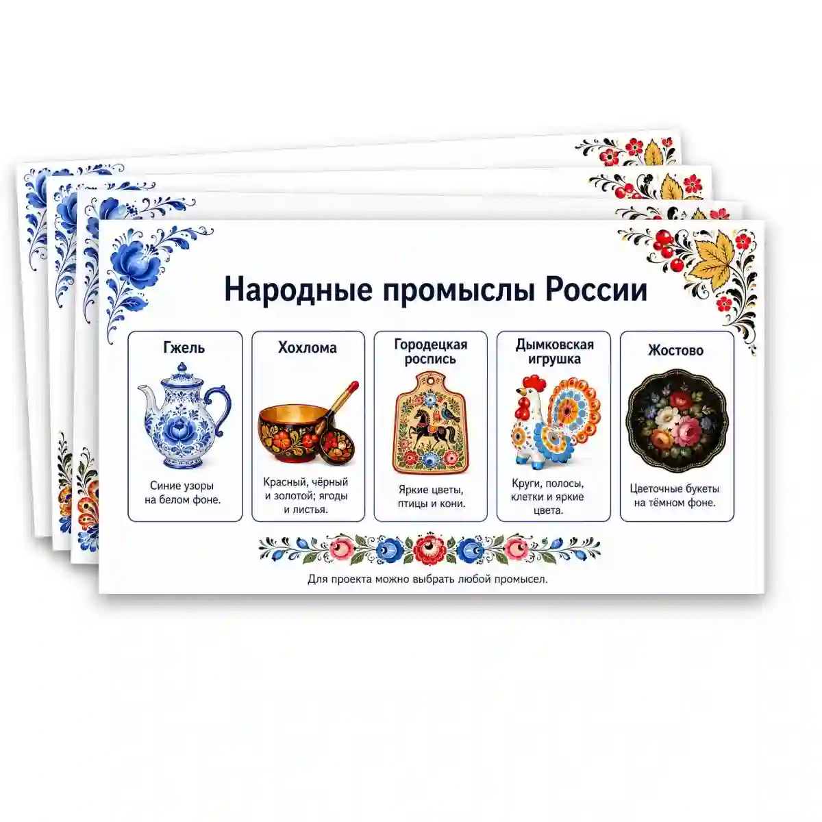 Практическая работа «Разработка дизайн-проекта изделия на основе мотивов народных промыслов (по выбору)» — изображение 6