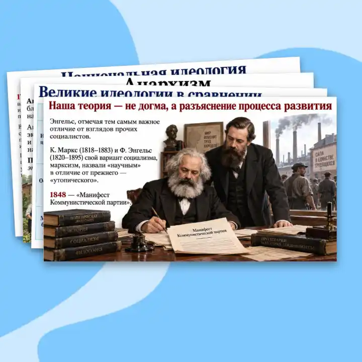 Презентация "Великие идеологии", 9 класс. Мединский, Чубарьян. — изображение 6