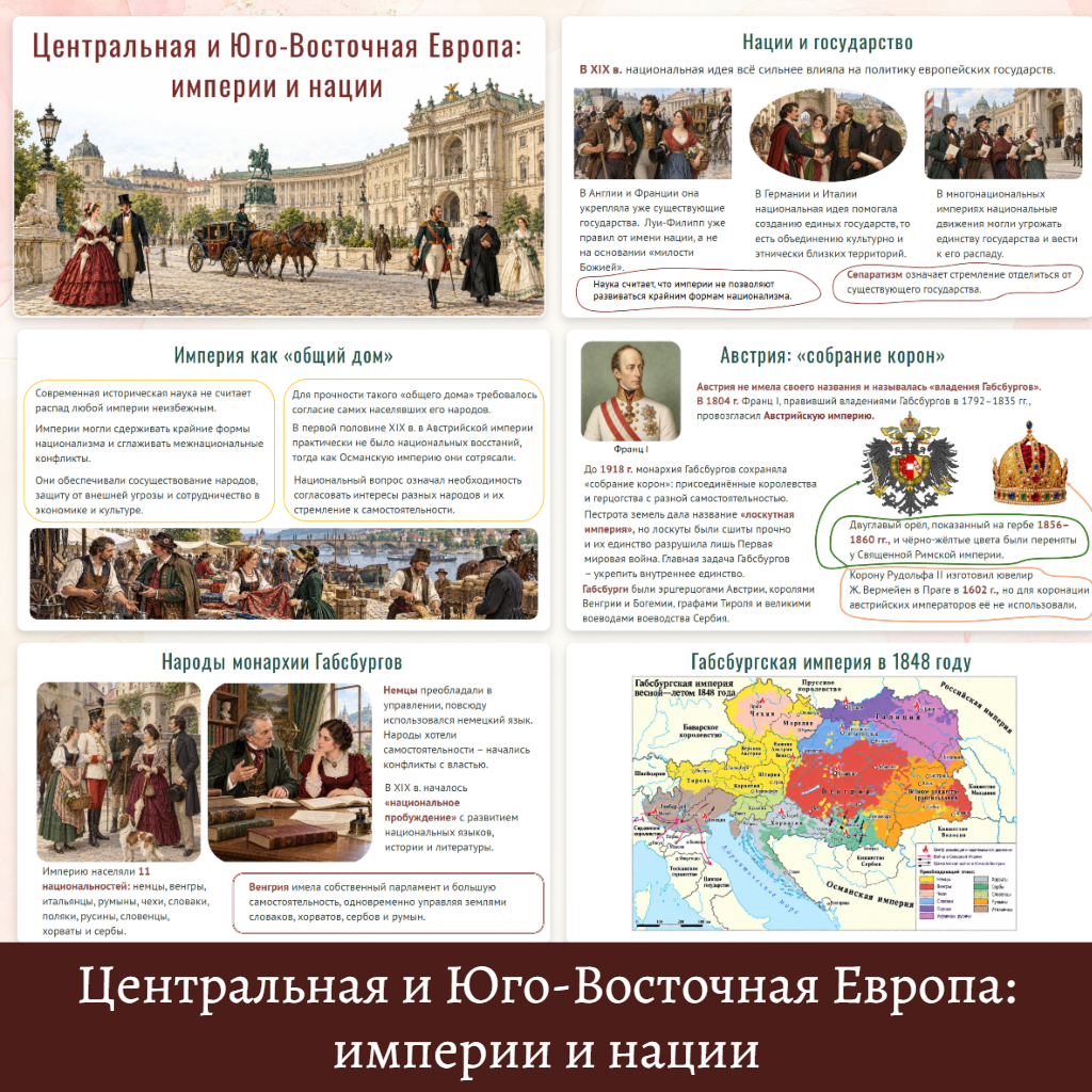Центральная и Юго-Восточная Европа: империи и нации