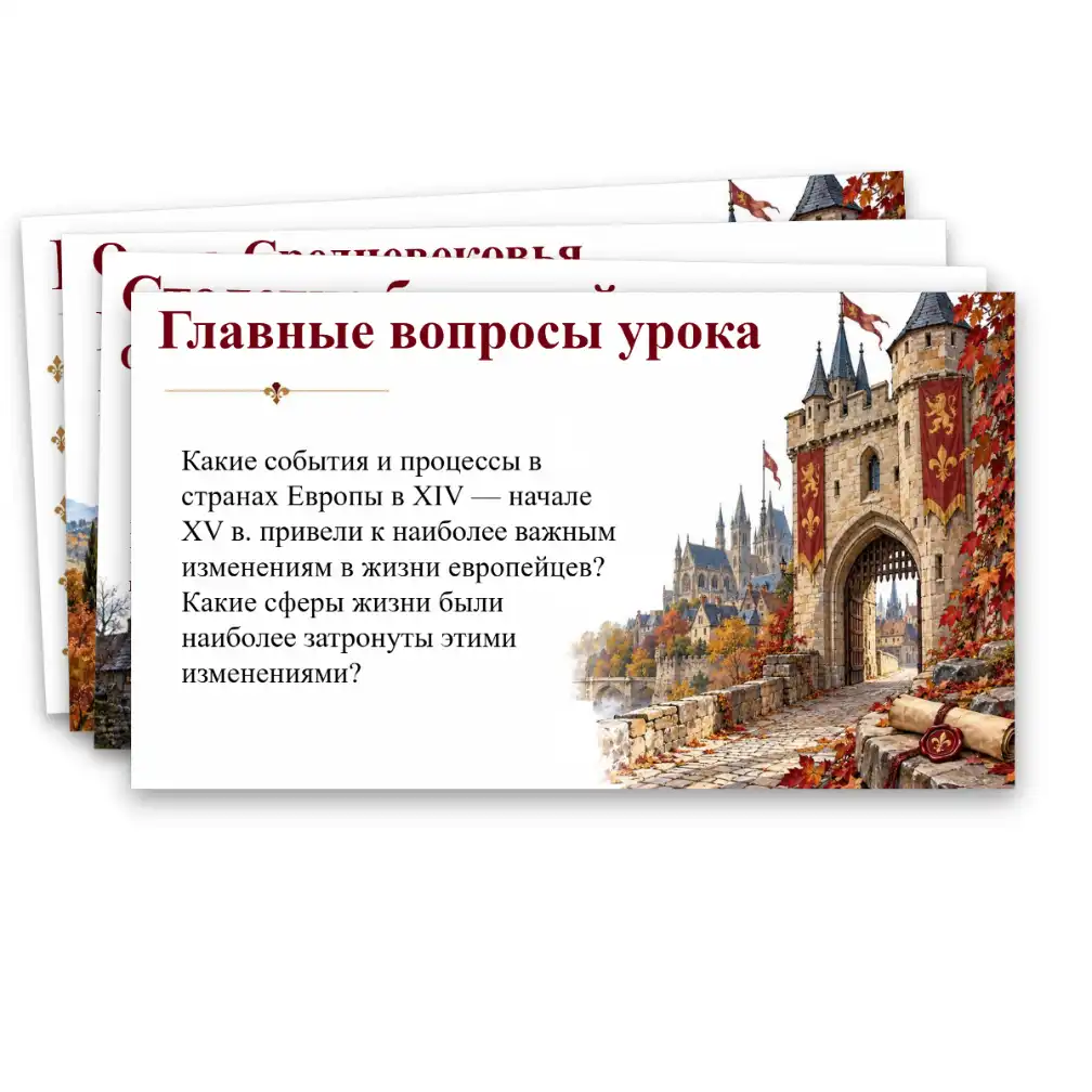 Европа в XIV – первой половине XV века