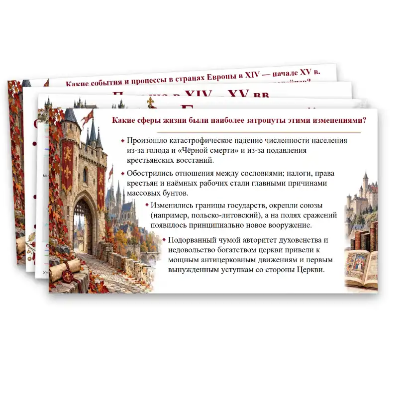 Европа в XIV – первой половине XV века
