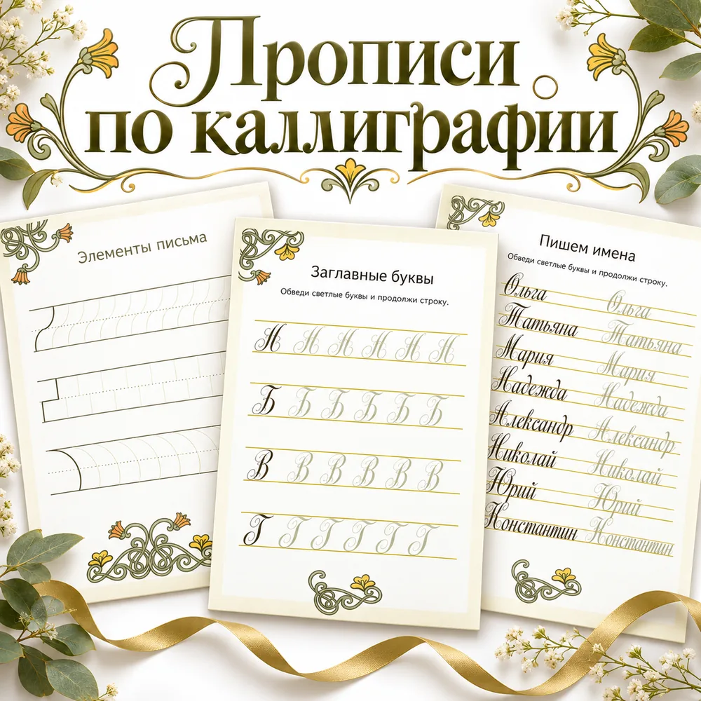 Прописи по каллиграфии