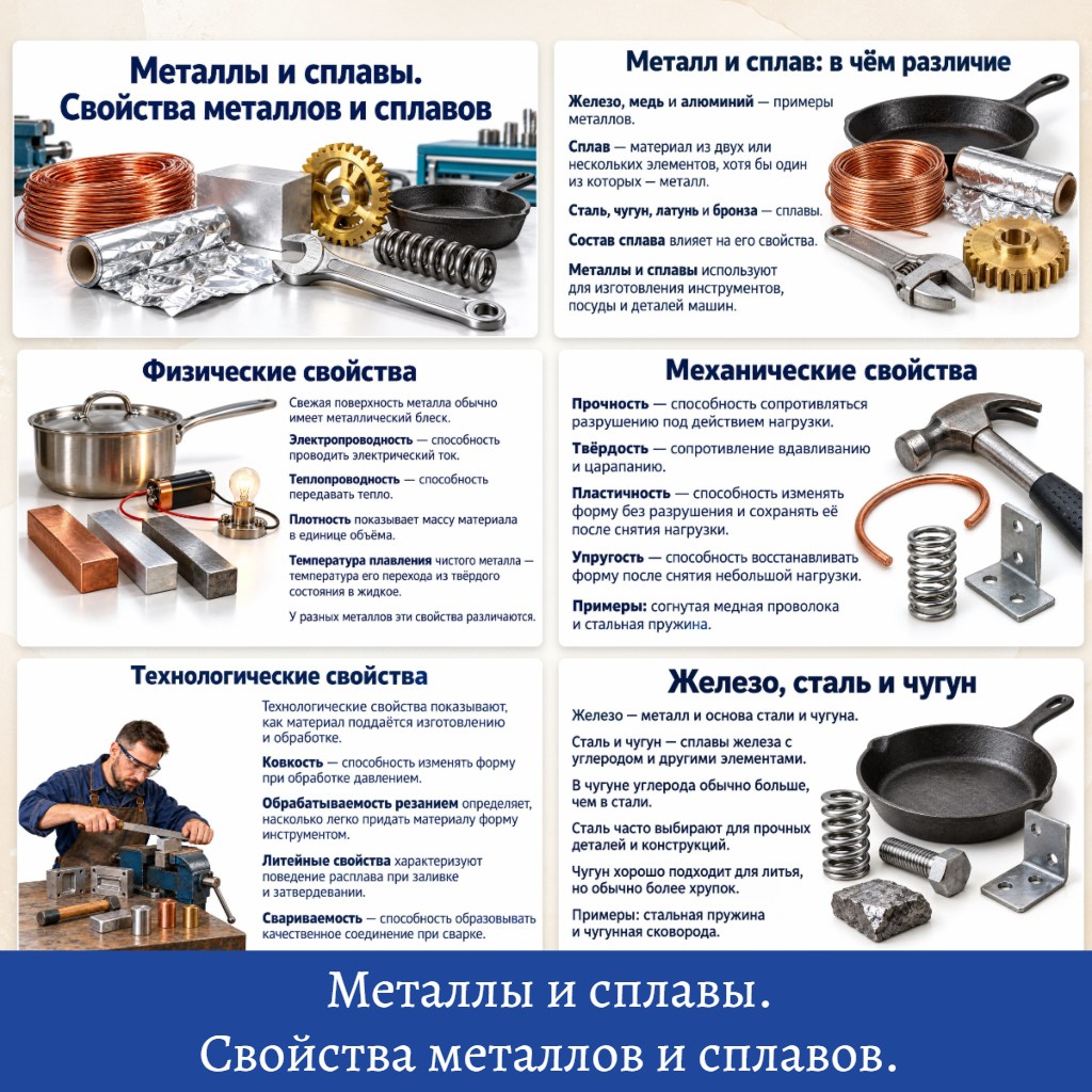 Презентация "Металлы и сплавы. Свойства металлов и сплавов." — изображение 2