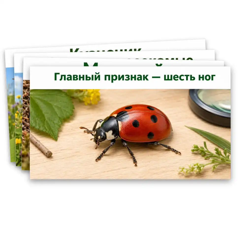 Презентация "Мир животных: насекомые (узнавание, называние). Главная особенность этой группы животных." — изображение 9