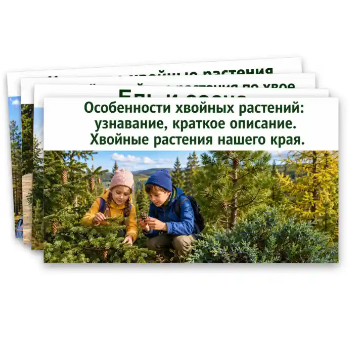 Особенности хвойных растений: узнавание, краткое описание. Хвойные растения нашего края