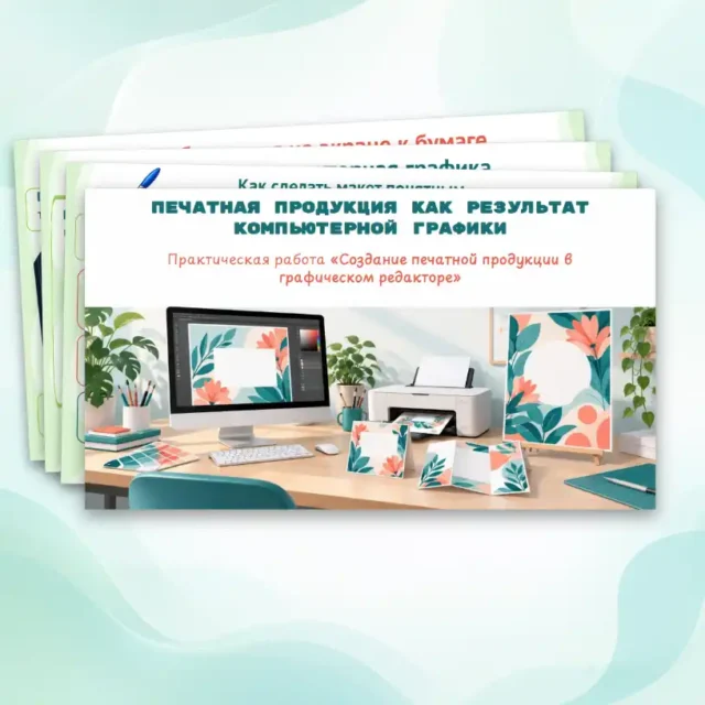 Печатная продукция как результат компьютерной графики. Практическая работа «Создание печатной продукции в графическом редакторе»