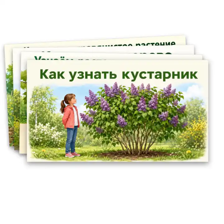 Презентация "Разнообразие растений: узнавание, называние, краткое описание" — изображение 6
