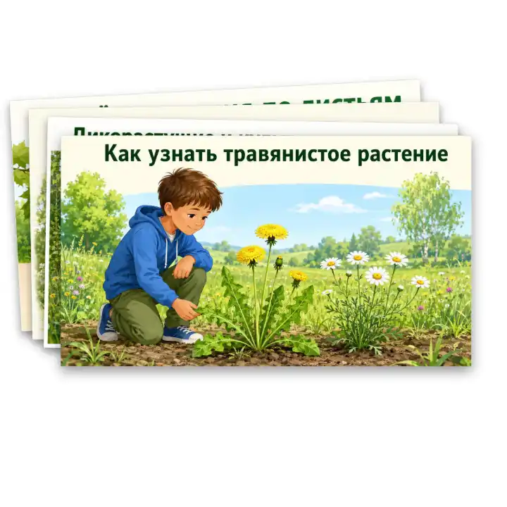 Презентация "Разнообразие растений: узнавание, называние, краткое описание" — изображение 7
