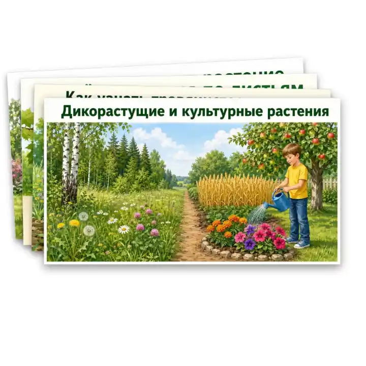 Презентация "Разнообразие растений: узнавание, называние, краткое описание" — изображение 9