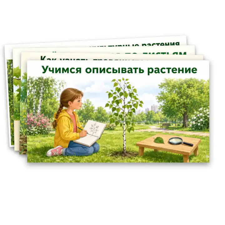 Разнообразие растений: узнавание, называние, краткое описание