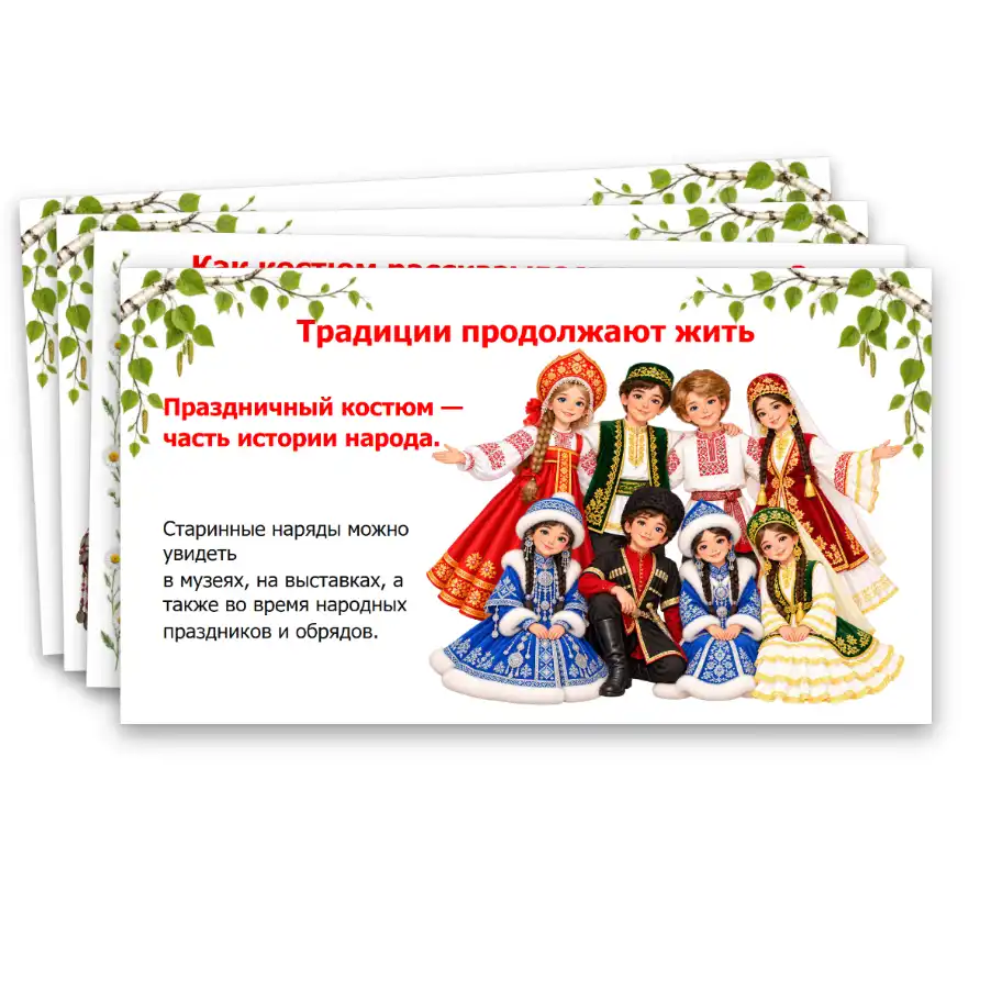 Традиционные праздничные костюмы народов России